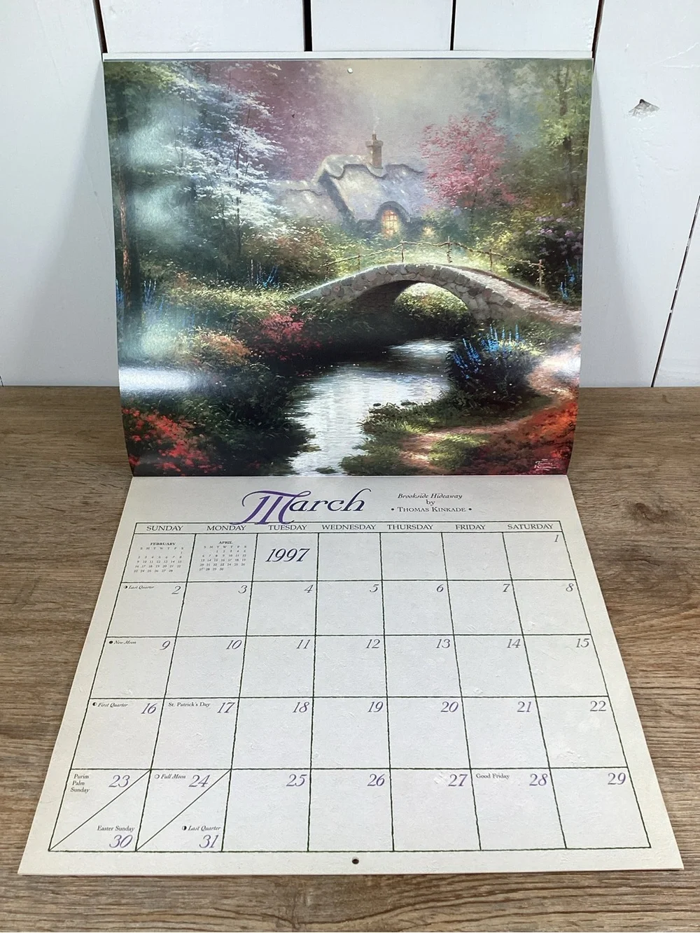 1997 Thomas Kinkade Painter Of Light Calendar